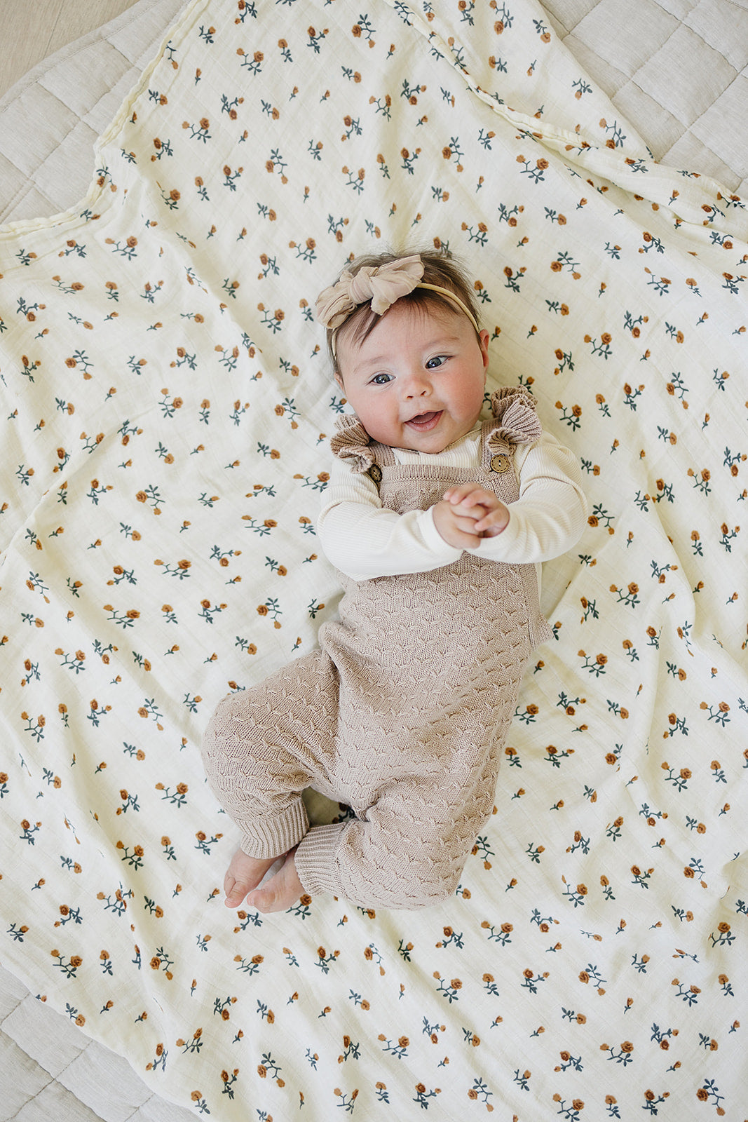 The Aspen Ruffle Knit Overalls