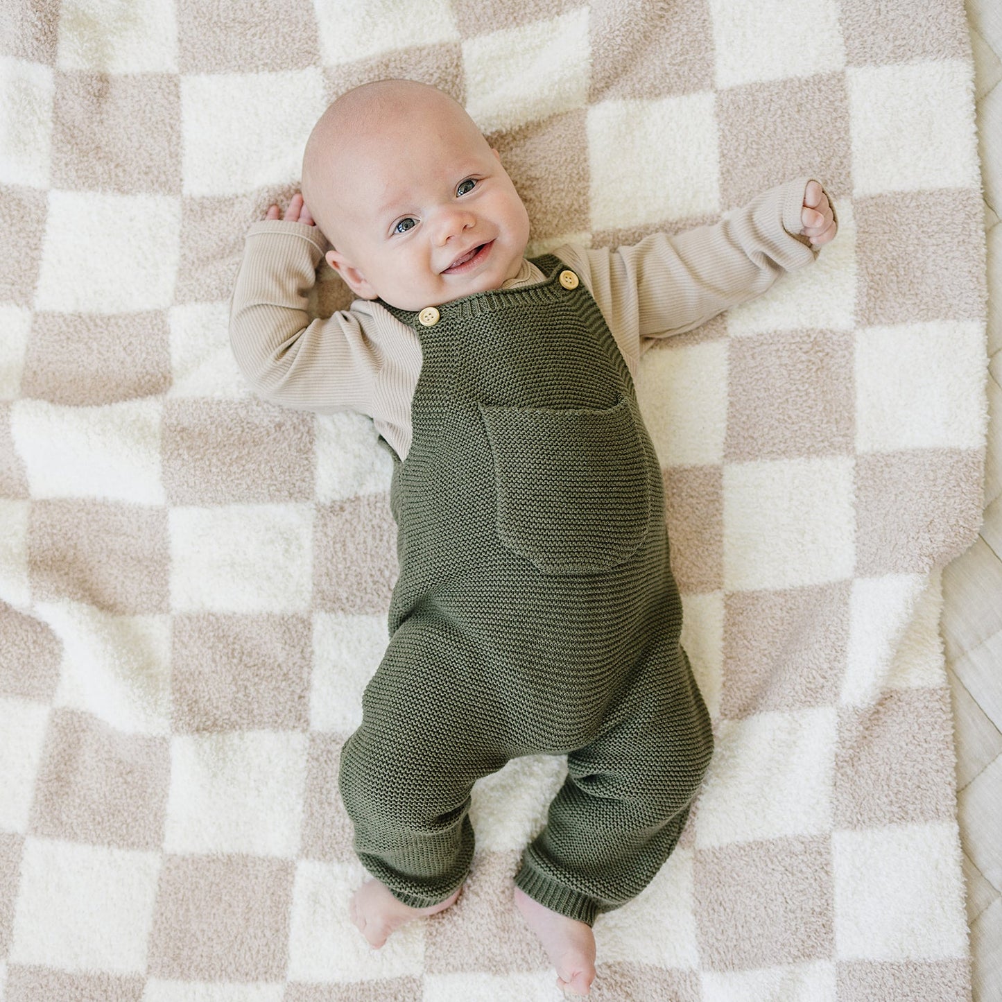 The Maxx Olive Knit Overalls